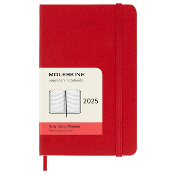 2025 ΗΜΕΡΟΛΟΓΙΟ MOLESKINE POCKET (9x14cm) HARD COVER SCARLET RED DAILY DIARY PLANNER (ΗΜΕΡΗΣΙΟ ΗΜΕΡΟΛΟΓΙΟ ΕΤΟΥΣ)