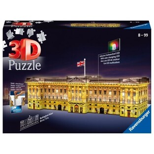 RAVENSBURGER 3D ΠΑΖΛ 216τεμ BUCKINGHAM PALACE ΝΥΧΤΕΡΙΝΗ ΕΚΔΟΣΗ (ΠΕΡIΕΧΕΙ ΛΑΜΠΑ LED) 12529