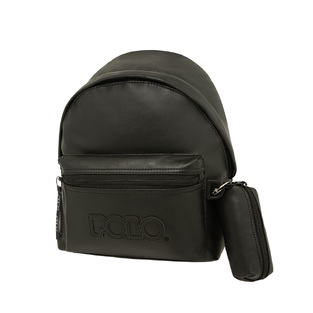 POLO ΤΣΑΝΤΑ ΣΑΚΙΔΙΟ ΒΟΛΤΑΣ ΔΕΡΜΑΤΙΝΗ MINI GECKO ΜΑΥΡΗ 907037 2001