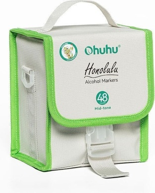 OHUHU HONOLULU ΣΕΤ 48 ΜΑΡΚΑΔΟΡΟΙ ΟΙΝΟΠΝΕΥΜΑΤΟΣ ΜΕ ΔΙΠΛΗ ΜΥΤΗ (ΠΛΑΚΕ ΚΑΙ ΠΙΝΕΛΟ) MID TONE ΣΕ ΛΕΥΚΟ ΒΑΛΙΤΣΑΚΙ OHUY308040427