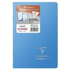 CLAIREFONTAINE KOVERBOOK ΣΗΜΕΙΩΜΑΤΑΡΙΟ ΚΑΡΦΙΤΣΑ ΜΕ ΠΛΑΣΤΙΚΟ ΕΞΩΦΥΛΛΟ 11x17cm ΜΕ ΓΡΑΜΜΕΣ 48φ ΜΠΛΕ