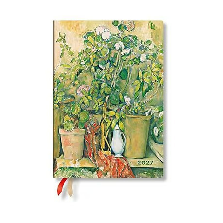2027 ΗΜΕΡΟΛΟΓΙΟ ΗΜΕΡΗΣΙΟ PAPERBLANKS MIDI 13x18cm CEZANNE S TERRACOTTA POTS AND FLOWERS (ΣΚΛΗΡΟ ΕΞΩΦΥΛΛΟ) DE19177