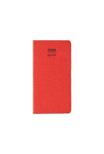 2026 ΗΜΕΡΟΛΟΓΙΟ ΑΤΖΕΝΤΑ ΕΒΔΟΜΑΔΑ ΣΕ ΔΥΟ ΣΕΛΙΔΕΣ ΠΛΑΓΙΟ 8,5x16cm TEMPO ΚΟΚΚΙΝΟ 61062 (ΛΙΝΑΡΔΑΤΟΣ)