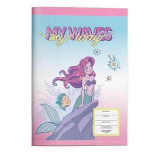ΤΕΤΡΑΔΙΟ ΚΑΡΦΙΤΣΑ PRINCESS 17x25cm 40φ ARIEL MY WAVES 564980