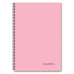 WHYNOTE ΤΕΤΡΑΔΙΟ ΣΠΙΡΑΛ Α4 (21x29,7cm) 2 ΘΕΜΑΤΩΝ 60φ PASTEL ΡΟΖ 810016