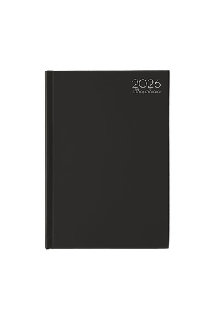 2026 ΗΜΕΡΟΛΟΓΙΟ ΕΒΔΟΜΑΔΙΑΙΟ 21x29cm NOTO ΜΑΥΡΟ 63025 (ΛΙΝΑΡΔΑΤΟΣ)
