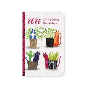 2026 ΗΜΕΡΟΛΟΓΙΟ ΑΤΖΕΝΤΑ ΕΒΔΟΜΑΔΙΑΙΑ ΚΑΘΕΤΗ 8x14cm ΚΑΛΛΙΤΕΧΝΙΚΗ b 4 ΓΑΤΕΣ 61051 (ΛΙΝΑΡΔΑΤΟΣ)