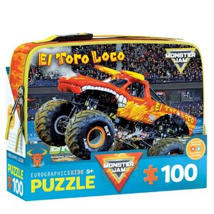 EUROGRAPHICS KIDS ΠΑΖΛ 100 ΤΕΜΑΧΙΩΝ EL TORO LOCO MONSTER JAM ΜΕ ΤΣΑΝΤΑΚΙ ΦΑΓΗΤΟΥ 91005940