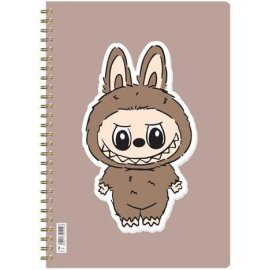 NEXT ΤΕΤΡΑΔΙΟ ΣΠΙΡΑΛ 17x25cm 2 ΘΕΜΑΤΩΝ 70φ BUBU ΚΑΦΕ 02664