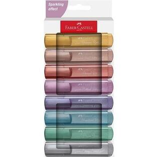 FABER CASTELL ΣΕΤ ΜΑΡΚΑΔΟΡΟΙ ΥΠΟΓΡΑΜΜΙΣΗΣ METALLIC 6 + 2 ΔΩΡΟ 254678