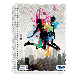 SKAG ΤΕΤΡΑΔΙΟ ΣΠΙΡΑΛ A4 (21x29,7cm) 1 ΘΕΜΑΤΟΣ 30φ UNIVERSITY FUN ΧΟΡΕΥΤΡΙΕΣ 300360