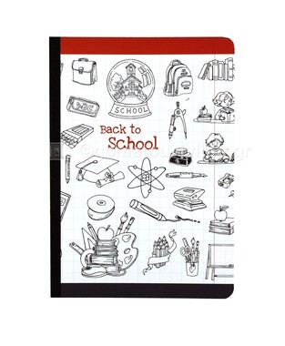 ADBOOK ΤΕΤΡΑΔΙΟ ΔΕΜΕΝΟ ΡΑΦΤΟ 17x25cm 2 ΘΕΜΑΤΩΝ VIVID BACK TO SCHOOL 64φ ΣΜ1023