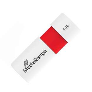 MEDIARANGE USB FLASH DRIVE MEMORY STICK 4GB RED USB 2.0 MR970