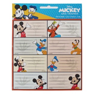 GIM ΕΤΙΚΕΤΕΣ ΤΕΤΡΑΔΙΩΝ MICKEY AND FRIENDS 2τεμ 773 00646