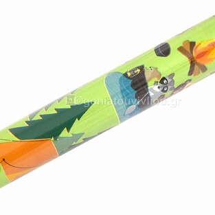 DESCRIBO ΧΑΡΤΙ ΠΕΡΙΤΥΛΙΓΜΑΤΟΣ ΠΑΙΔΙΚΟ ΣΕ ΡΟΛΟ 70cm x 2m ΠΡΑΣΙΝΟ ΖΩΑ ΤΟΥ ΔΑΣΟΥΣ DES0123