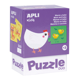 APLI KIDS 12 ΠΑΖΛ ΤΩΝ 2 ΤΕΜΑΧΙΩΝ MOM AND BABY Η ΜΑΜΑ ΚΑΙ ΤΟ ΜΩΡΟ 17419 (PUZZLE)