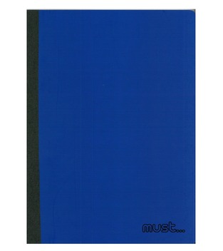MUST ΤΕΤΡΑΔΙΟ FOLDI A4 21x29,7cm 2 ΘΕΜΑΤΩΝ ΡΙΓΕ ΜΕ ΓΡΑΜΜΕΣ (ΤΥΠΟΥ FLEX) 64φ ΜΠΛΕ ΣΚΟΥΡΟ 584671