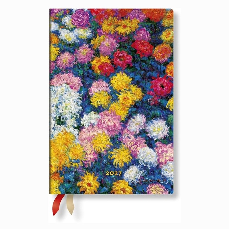 2027 ΗΜΕΡΟΛΟΓΙΟ ΕΒΔΟΜΑΔΙΑΙΟ PAPERBLANKS MINI 9,5x14cm MOMENT S CHRYSANTHEMUMS (ΣΚΛΗΡΟ ΕΞΩΦΥΛΛΟ) DE19085