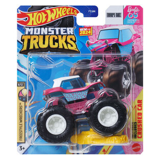 MATTEL HOT WHEELS MONSTER TRUCKS 2024 BARBIE 65 FREESTYLE WRECKERS FYJ44 / HTM60