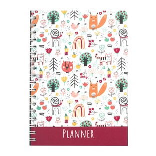 ΣΗΜΕΙΩΜΑΤΑΡΙΟ ΣΠΙΡΑΛ PLANNER 17x24cm 100φ ΚΟΚΚΙΝΟ 582346