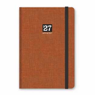 2027 ΗΜΕΡΟΛΟΓΙΟ ΗΜΕΡΗΣΙΟ TEXT BOOK 13x21cm ΚΕΡΑΜΙΔΙ ΜΕ ΛΑΣΤΙΧΟ ΚΑΙ ΣΤΥΛΟΘΗΚΗ 627121391 (UNIPAP)