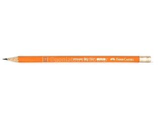 FABER CASTELL ΜΟΛΥΒΙ ΜΕ ΓΟΜΑ NATURAL 1117 ΠΟΡΤΟΚΑΛΙ B 111713