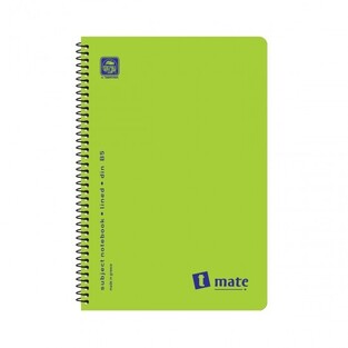 SPECIAL BY TYPOTRUST ΤΕΤΡΑΔΙΟ ΣΠΙΡΑΛ T MATE ΠΛΑΣΤΙΚΟ ΑΔΙΑΦΑΝΟ ΕΞΩΦΥΛΛΟ 17x25cm 3 ΘΕΜΑΤΩΝ 90φ ΠΡΑΣΙΝΟ