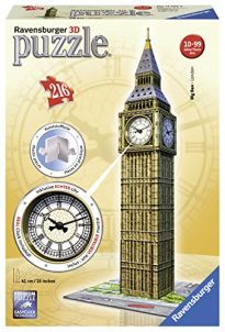 RAVENSBURGER 3D (ΤΡΙΣΔΙΑΣΤΑΤΟ) ΠΑΖΛ 216 ΤΕΜΑΧΙΩΝ BIG BEN ΜΕ ΠΡΑΓΜΑΤΙΚΟ ΡΟΛΟΙ 125869
