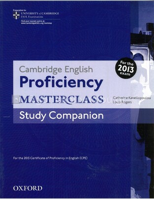 CAMBRIDGE ENGLISH PROFICIENCY MASTERCLASS COMPANION (EDITION 2013)