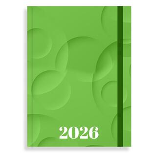 2026 ΗΜΕΡΟΛΟΓΙΟ ΗΜΕΡΗΣΙΟ 14x20cm MONOCHROME ΜΕ ΛΑΣΤΙΧΟ ΠΡΑΣΙΝΟ 587120 (TESORO)