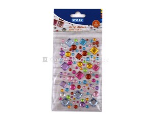 STYLEX ΑΥΤΟΚΟΛΛΗΤΑ STRASS ΡΟΜΒΟΙ ΣΤΡΟΓΓΥΛΑ 46469