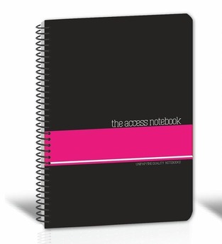 UNIPAP ΤΕΤΡΑΔΙΟ ΣΠΙΡΑΛ 17x25cm 2 ΘΕΜΑΤΩΝ 60φ THE ACCESS NOTEBOOK ΦΟΥΞΙΑ 35606
