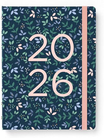 2026 ΗΜΕΡΟΛΟΓΙΟ FILOFAX ΕΒΔΟΜΑΔΙΑΙΟ ΣΠΙΡΑΛ A5 (14,8x21cm) GARDEN PLANNER DUSK ΜΠΛΕ ΣΚΟΥΡΟ ΜΕ ΛΑΣΤΙΧΟ 2668297