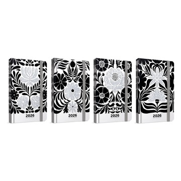 2026 ΗΜΕΡΟΛΟΓΙΟ ΗΜΕΡΗΣΙΟ 17x24cm SANTO ΑΣΠΡΟ ΜΑΥΡΟ ΛΟΥΛΟΥΔΙΑ ΜΕ ΛΑΣΤΙΧΟ ΚΑΙ ΣΤΥΛΟΘΗΚΗ 626411700 (UNIPAP)