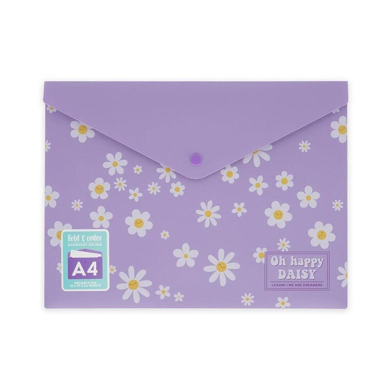 LEGAMI ΦΑΚΕΛΟΣ ΜΕ ΚΟΥΜΠΙ ΠΛΑΣΤΙΚΟΣ A4 (21x29,7cm) DAISY PFB0001