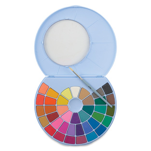 HIMI ΣΕΤ ΝΕΡΟΜΠΟΓΙΕΣ 38 ΧΡΩΜΑΤΑ ΜΕ ΠΙΝΕΛΟ SOLID WATERCOLOUR HIMIYFB03