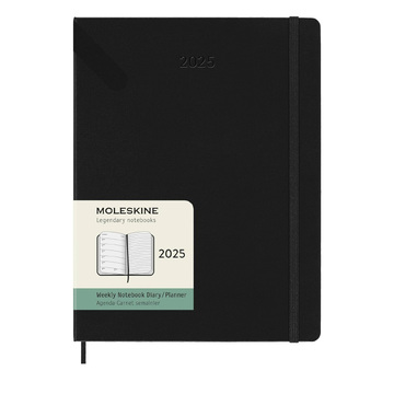 2025 ΗΜΕΡΟΛΟΓΙΟ MOLESKINE XLARGE (19x25cm) HARD COVER BLACK WEEKLY DIARY PLANNER (ΕΒΔΟΜΑΔΙΑΙΟ ΗΜΕΡΟΛΟΓΙΟ ΕΤΟΥΣ)