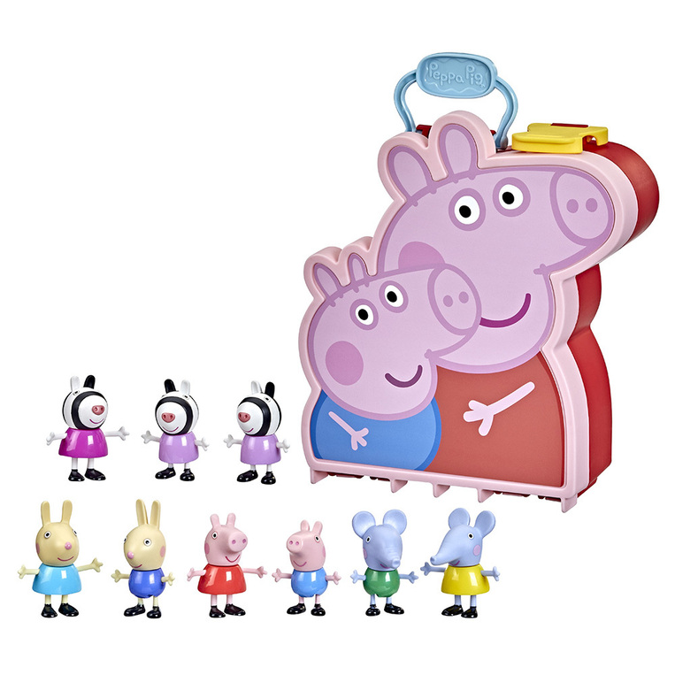 HASBRO PEPPA PIG CARRY ALONG BROTHERS AND SISTERS 84666