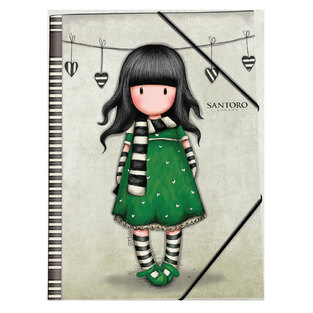 SANTORO ΝΤΟΣΙΕ ΜΕ ΛΑΣΤΙΧΟ Α4 GORJUSS ΓΚΟΡΤΖΟΥΣ THE SCARF ΠΡΑΣΙΝΟ ΜΠΕΖ 19710