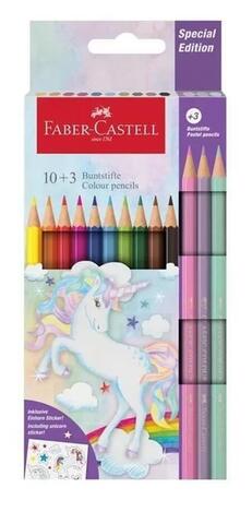 FABER CASTELL ΞΥΛΟΜΠΟΓΙΕΣ ΜΟΝΟΚΕΡΟΣ 10 ΧΡΩΜΑΤΑ + 3 PASTEL ΧΡΩΜΑΤΑ 111219