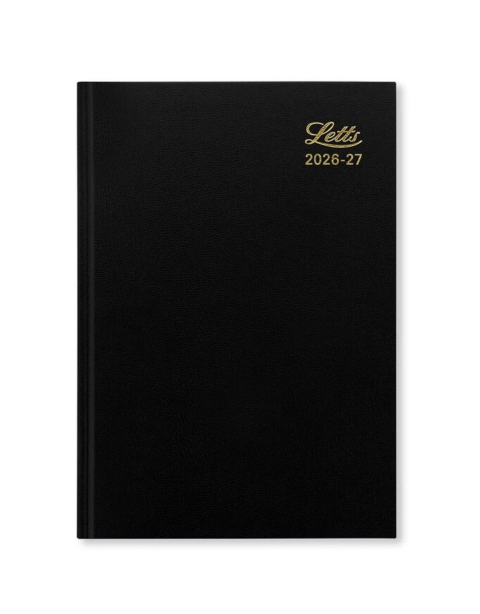 2026 2027 ΗΜΕΡΟΛΟΓΙΟ ΑΚΑΔΗΜΑΙΚΟ LETTS ΗΜΕΡΗΣΙΟ A5 (14,8x21cm) STANDARD ΜΑΥΡΟ 27TA1XBK