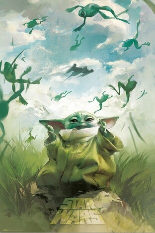 ΔΙΑΚΟΣΜΗΤΙΚΗ ΑΦΙΣΑ STAR WARS GROGU TRAINING 61x91cm GPE5699 (33)