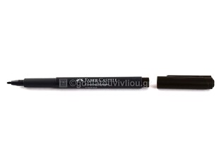 FABER CASTELL ΜΑΡΚΑΔΟΡΑΚΙ ΑΝΕΞΙΤΗΛΟ ΜΕΤΑΛΛΙΚΟ 1.5mm ΜΑΥΡΟ 12310363