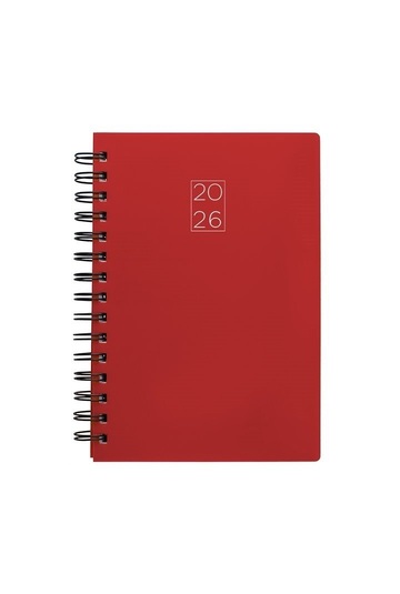 2026 ΗΜΕΡΟΛΟΓΙΟ ΗΜΕΡΗΣΙΟ ΣΠΙΡΑΛ 21x29cm PP ΚΟΚΚΙΝΟ 62025 (ΛΙΝΑΡΔΑΤΟΣ)