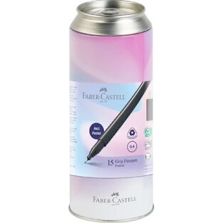 FABER CASTELL ΣΕΤ 10 ΜΑΡΚΑΔΟΡΑΚΙΑ FINEPEN GRIP ΣΕ ΜΕΤΑΛΛΙΚΟ ΚΟΥΤΙ ΑΝΑΨΥΚΤΙΚΟ 151617