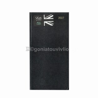 2027 ΗΜΕΡΟΛΟΓΙΟ ΑΤΖΕΝΤΑ LETTS ΕΒΔΟΜΑΔΙΑΙΟ 9x17cm LEGACY SLIM BLUE 27081644