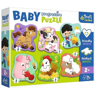 TREFL PRIMO BABY PROGRESSIVE PUZZLE FARM ΠΑΖΛ ΦΑΡΜΑ
