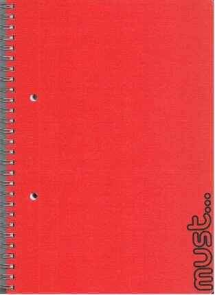 MUST ΤΕΤΡΑΔΙΟ ΣΠΙΡΑΛ 17x25cm 2 ΘΕΜΑΤΩΝ ΠΕΡΦΟΡΕ ΜΕ ΤΡΥΠΕΣ CRAFT 60φ ΚΟΚΚΙΝΟ 000579879