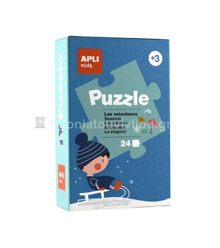 APLI KIDS 4 ΠΑΖΛ ΤΩΝ 6 ΤΕΜΑΧΙΩΝ SEASONS ΕΠΟΧΕΣ 13858 (PUZZLE)