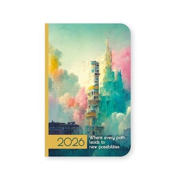 2026 ΗΜΕΡΟΛΟΓΙΟ ΑΤΖΕΝΤΑ ΕΒΔΟΜΑΔΑ ΣΕ ΔΥΟ ΣΕΛΙΔΕΣ ΜΕΓΑΛΗ 8,6x12,7cm ΚΑΛΛΙΤΕΧΝΙΚΗ h EVERY PATH 61031 (ΛΙΝΑΡΔΑΤΟΣ)